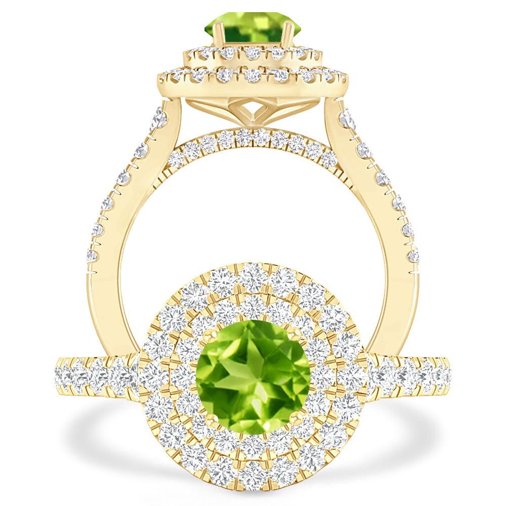 Yellow Gold - Peridot