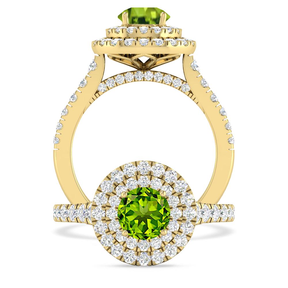 Yellow Gold - Peridot