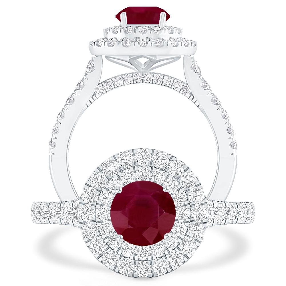 White Gold - Ruby