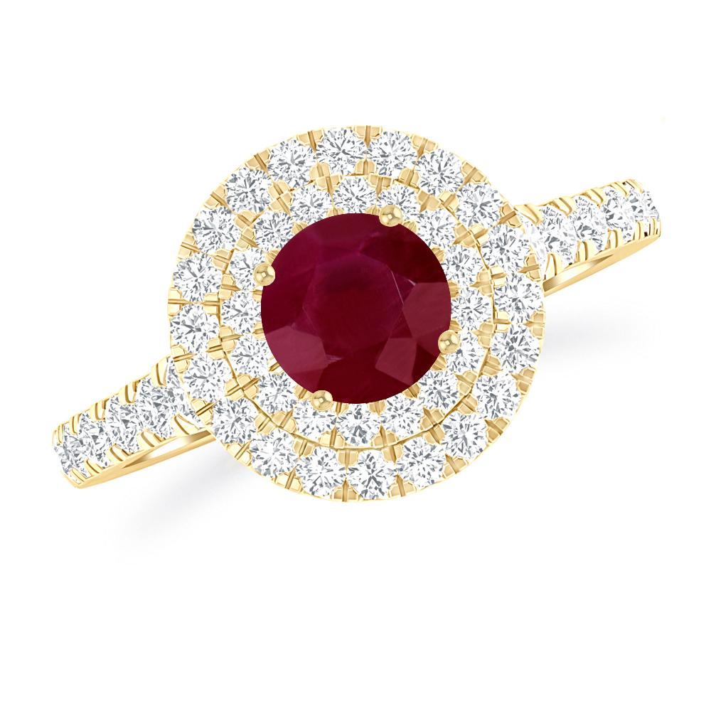 Yellow Gold - Ruby