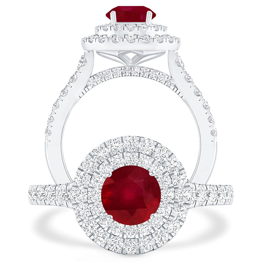 White Gold - Ruby