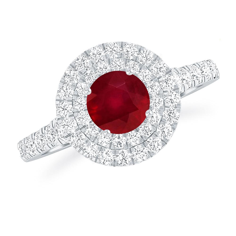 White Gold - Ruby