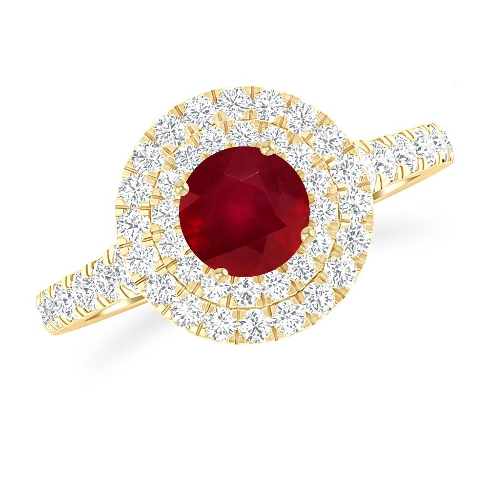 Yellow Gold - Ruby