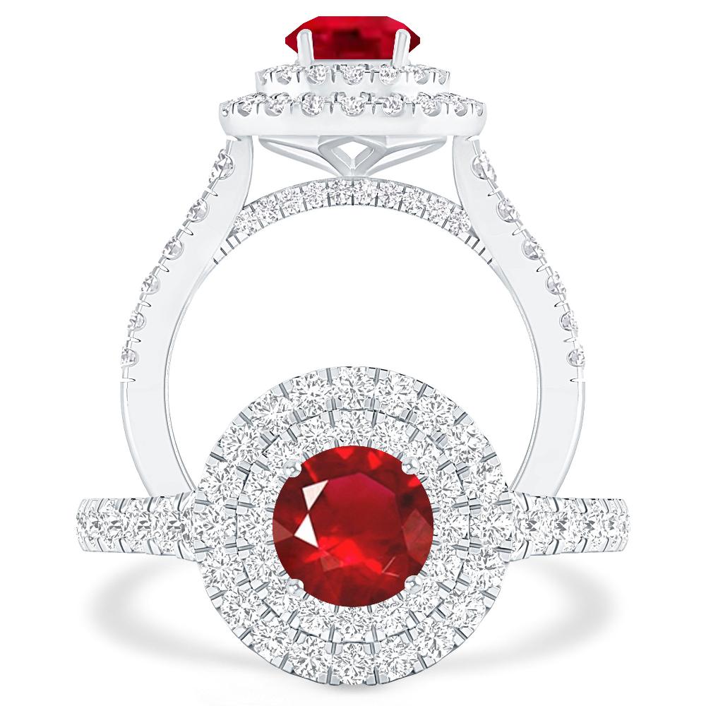 White Gold - Ruby