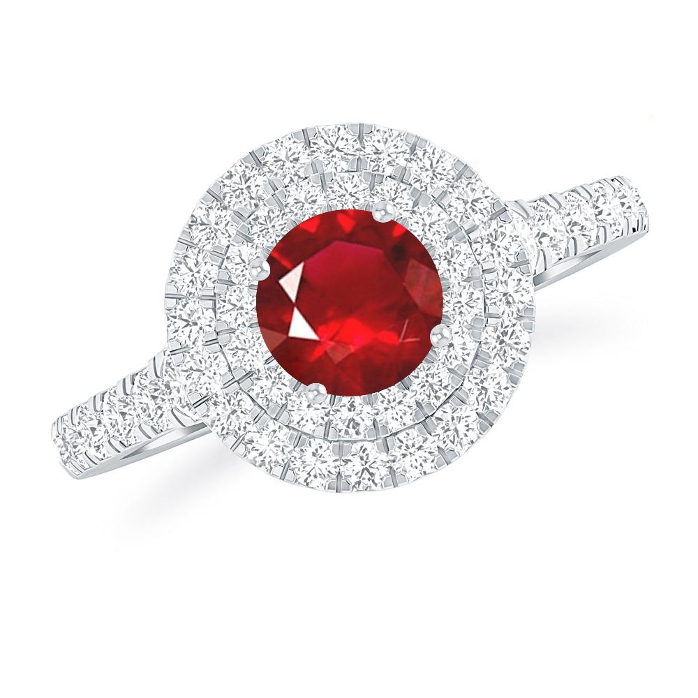 White Gold - Ruby