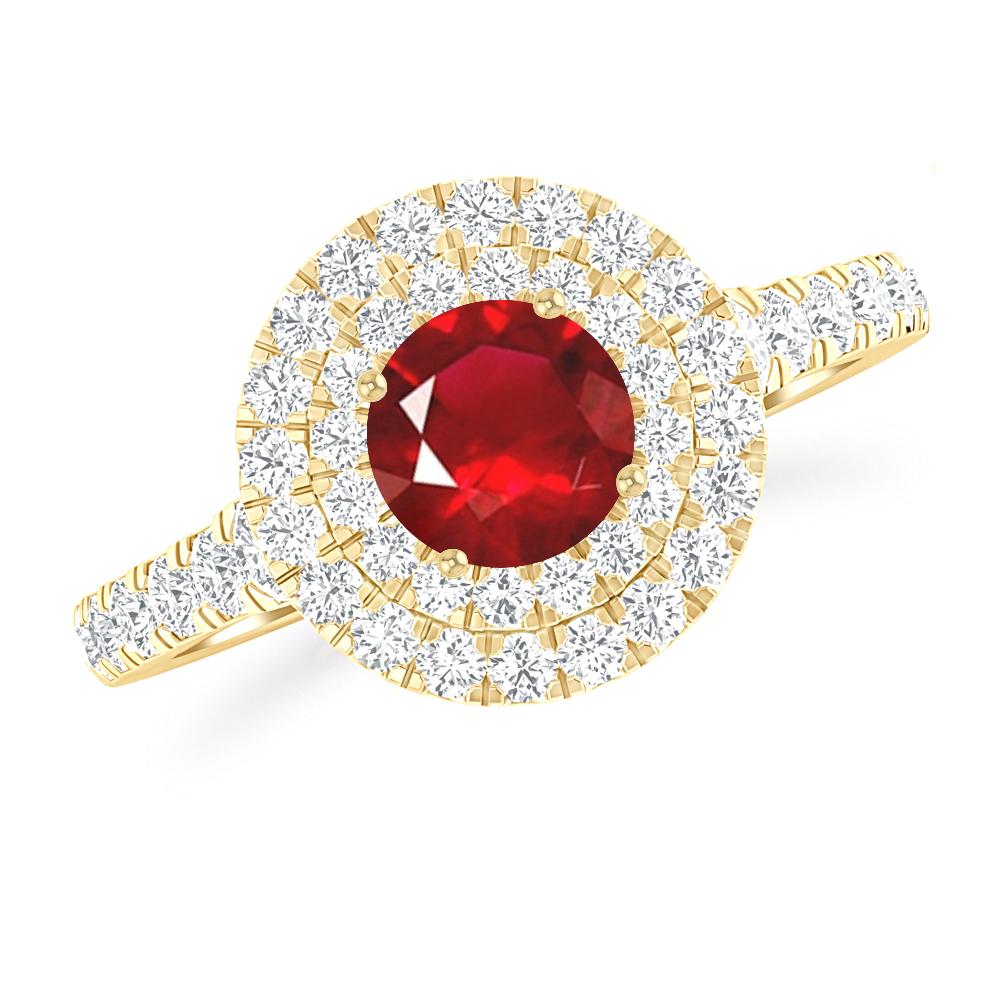 Yellow Gold - Ruby