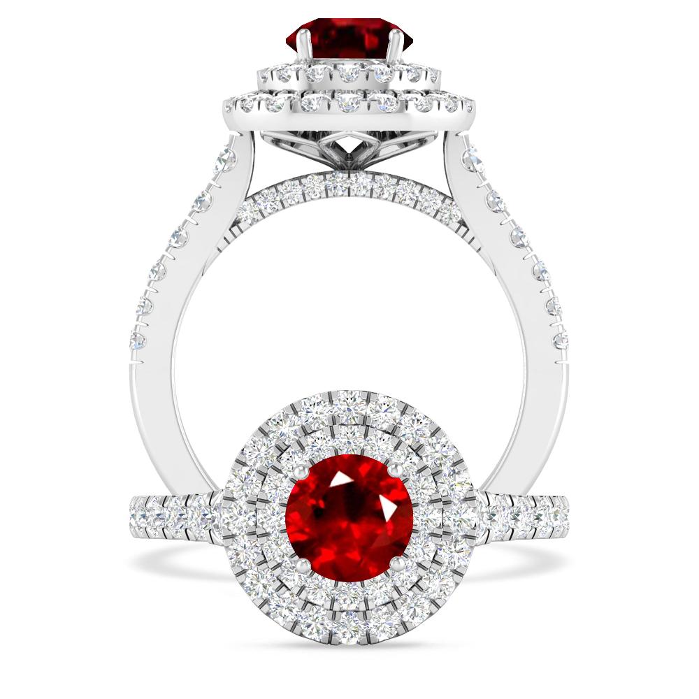 White Gold - Ruby