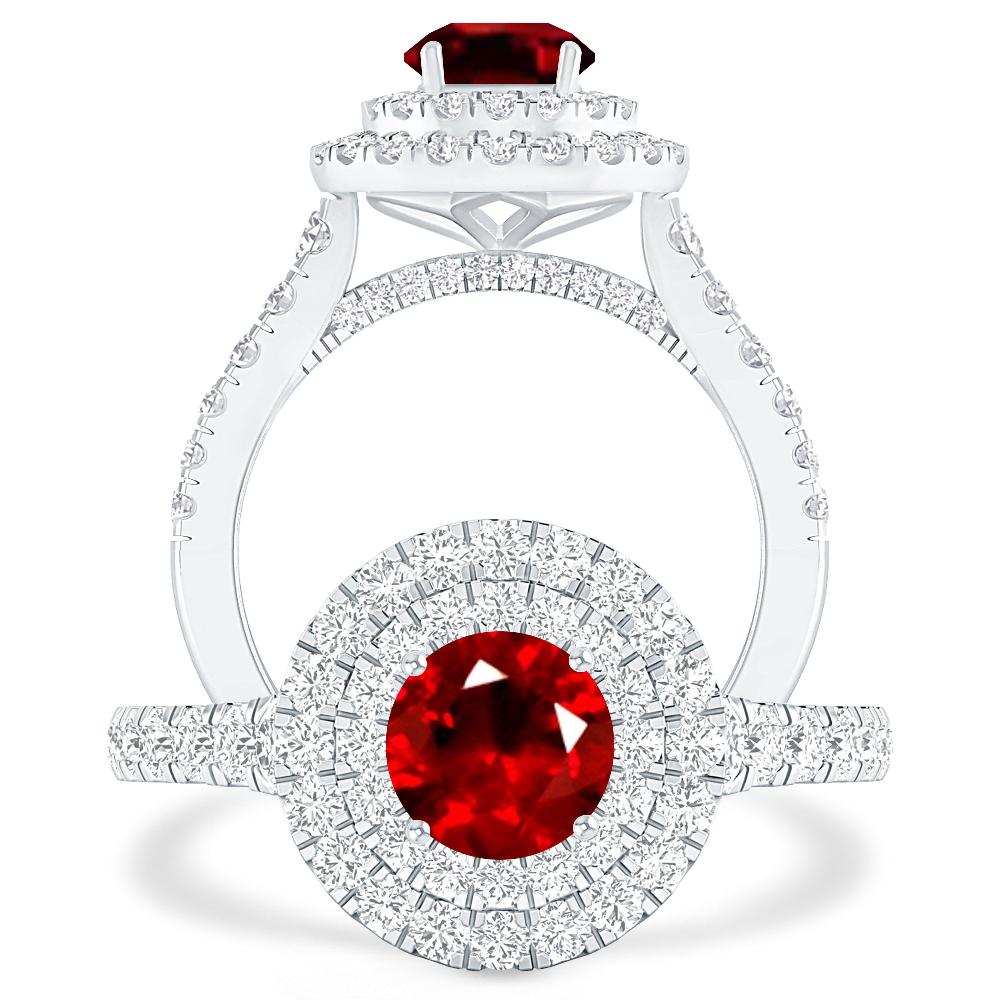 White Gold - Ruby