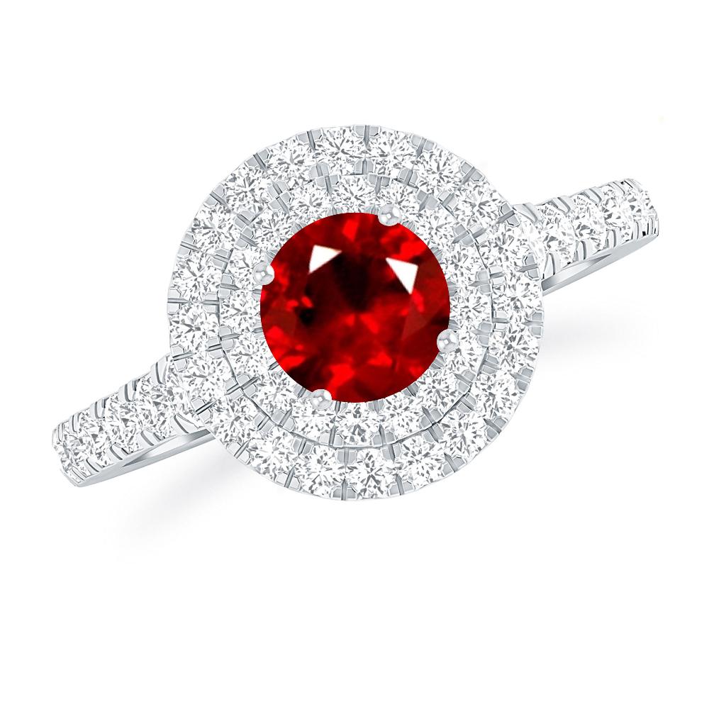 White Gold - Ruby