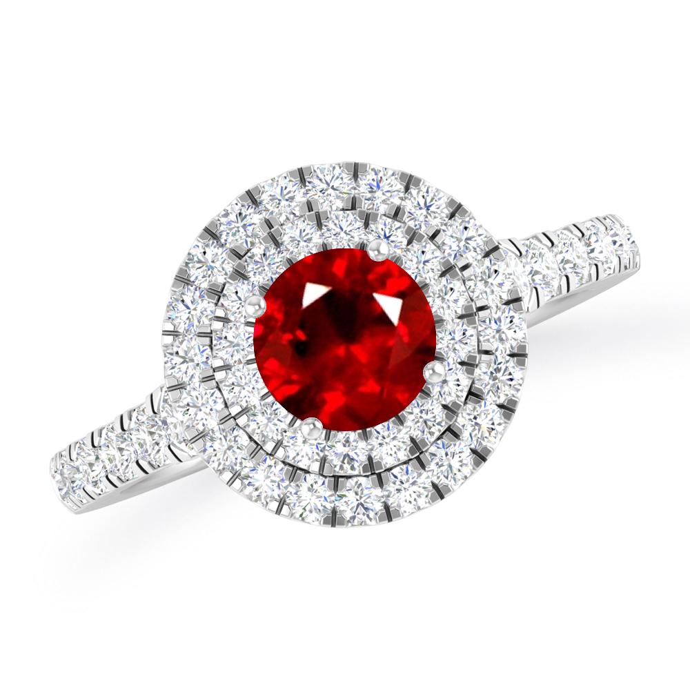 White Gold - Ruby