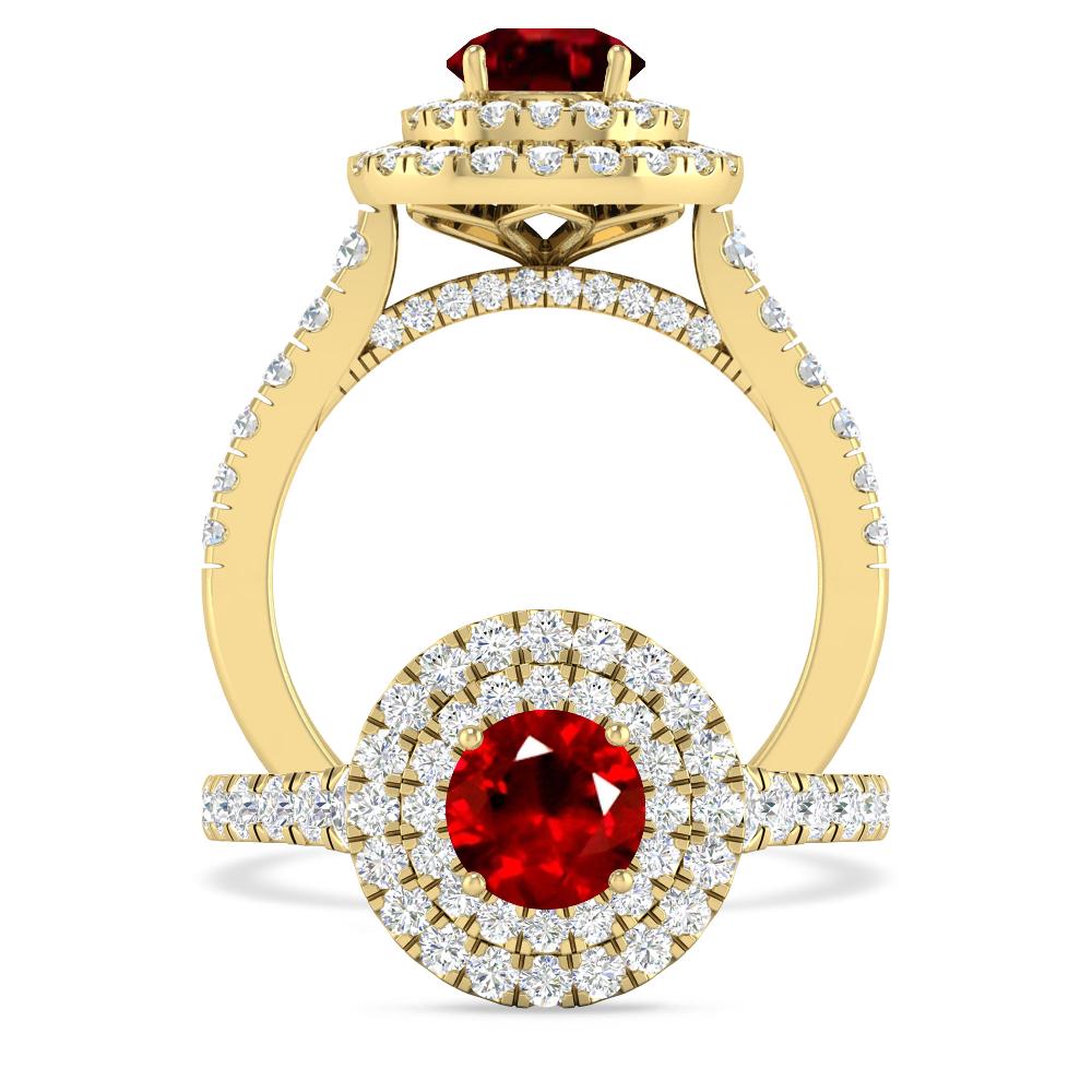 Yellow Gold - Ruby