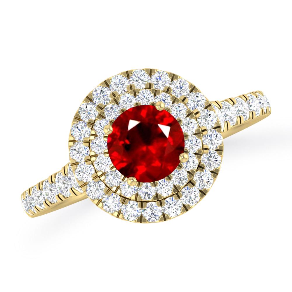 Yellow Gold - Ruby