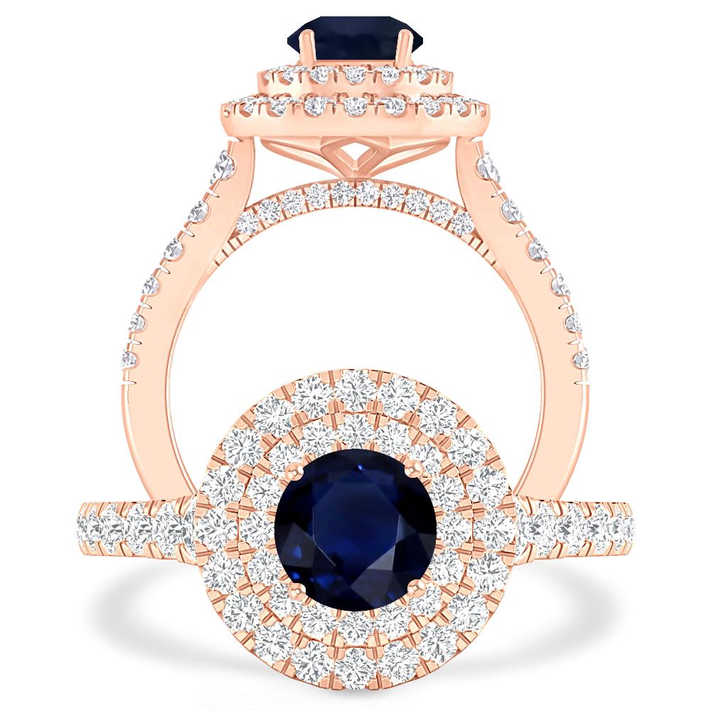 Rose Gold - Sapphire