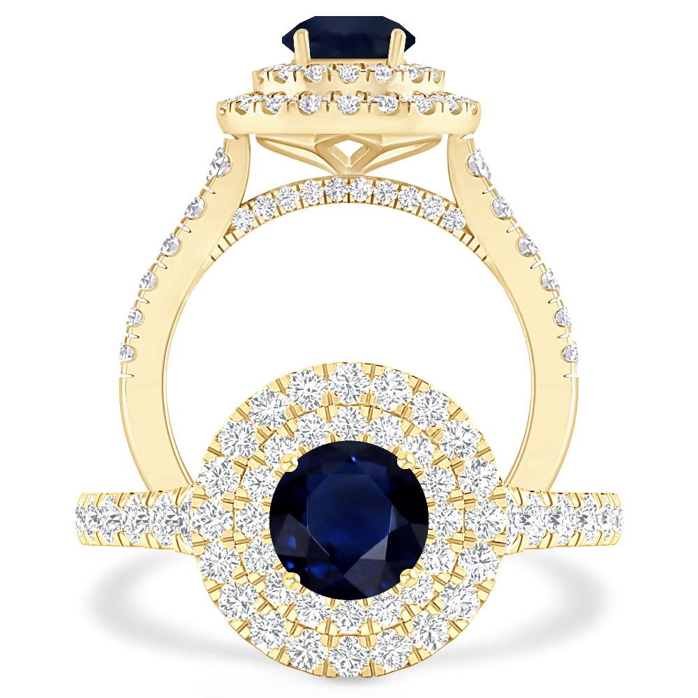 Yellow Gold - Sapphire