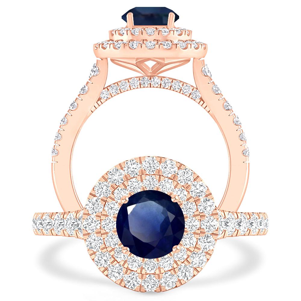 Rose Gold - Sapphire