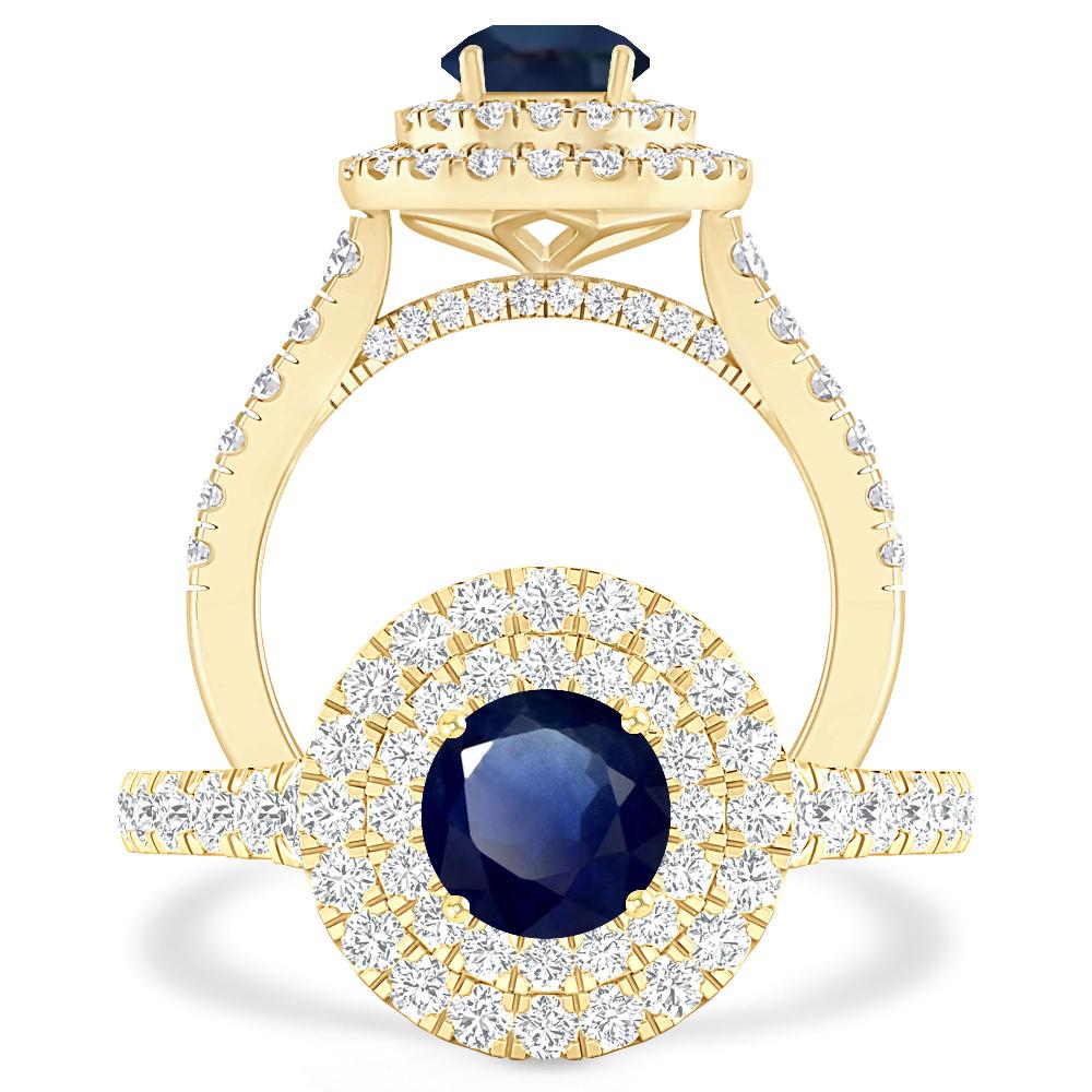 Yellow Gold - Sapphire