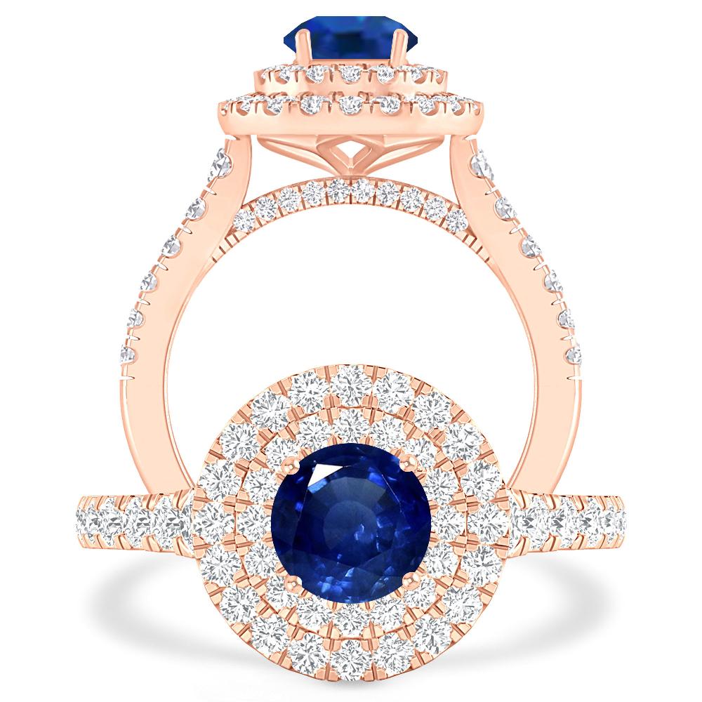 Rose Gold - Sapphire