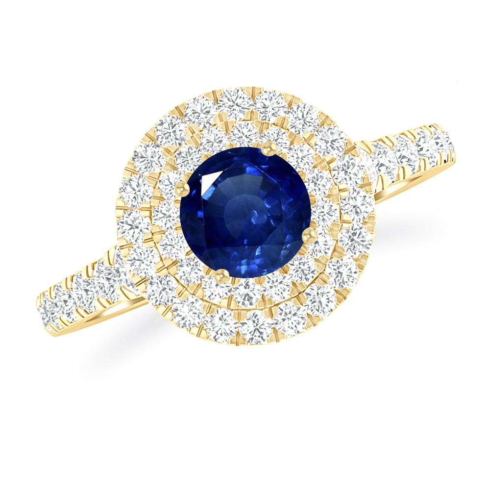 Yellow Gold - Sapphire