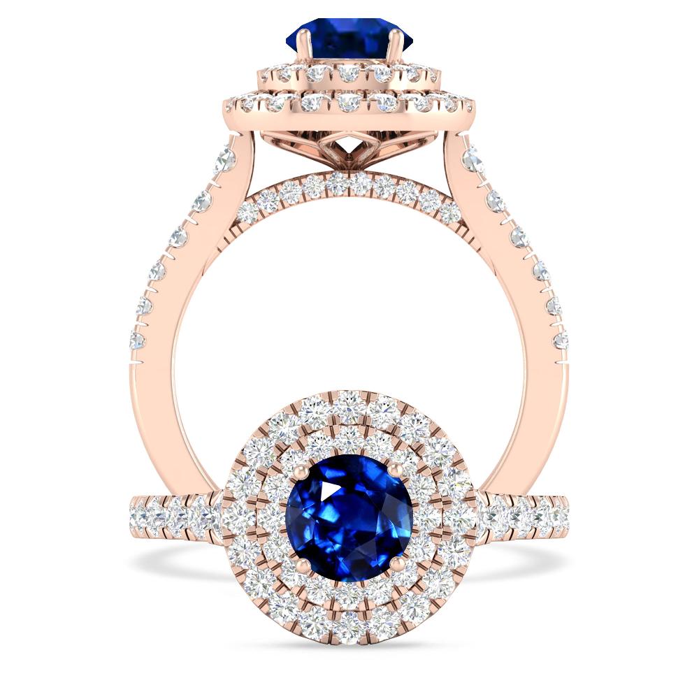 Rose Gold - Sapphire