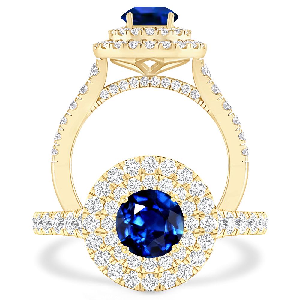 Yellow Gold - Sapphire