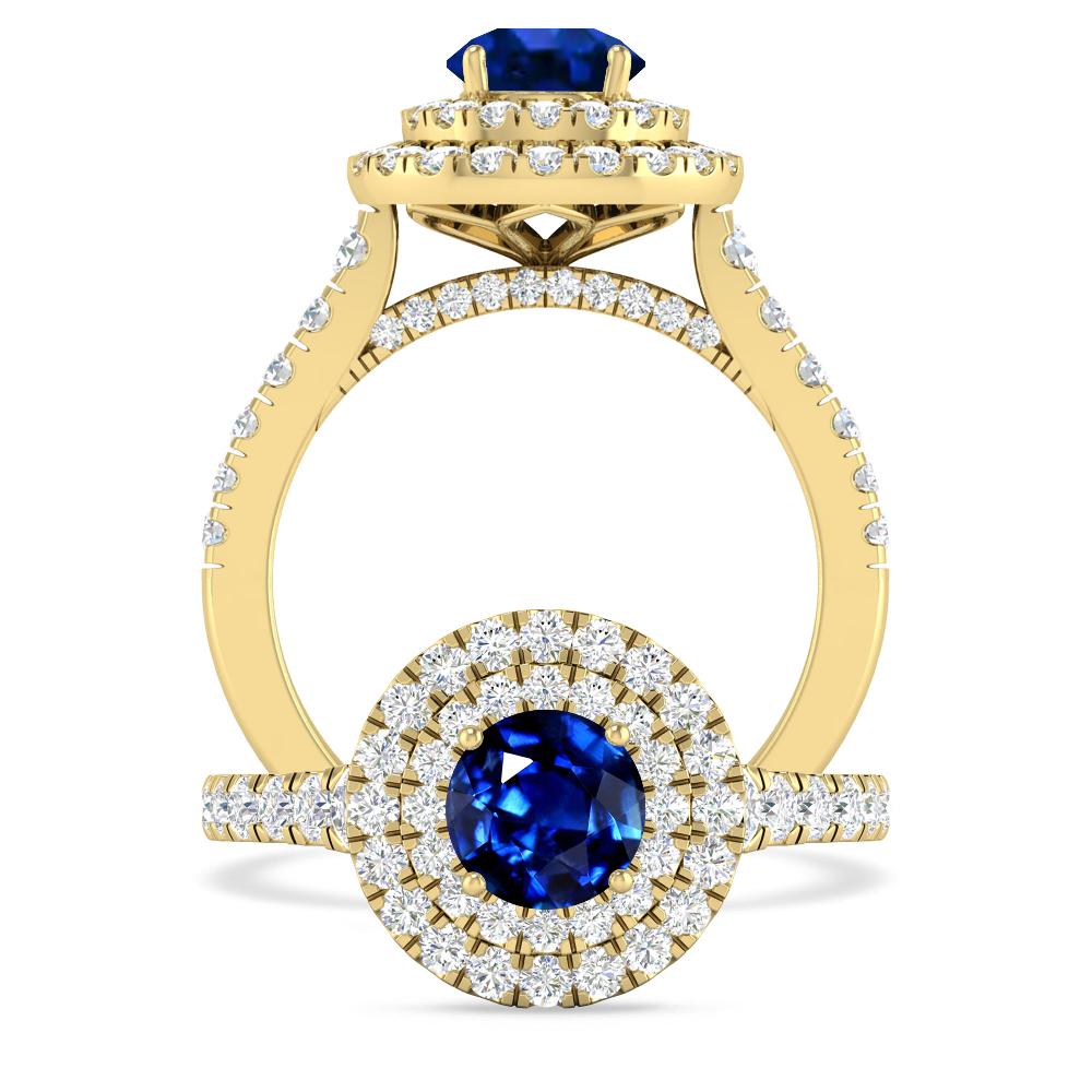 Yellow Gold - Sapphire