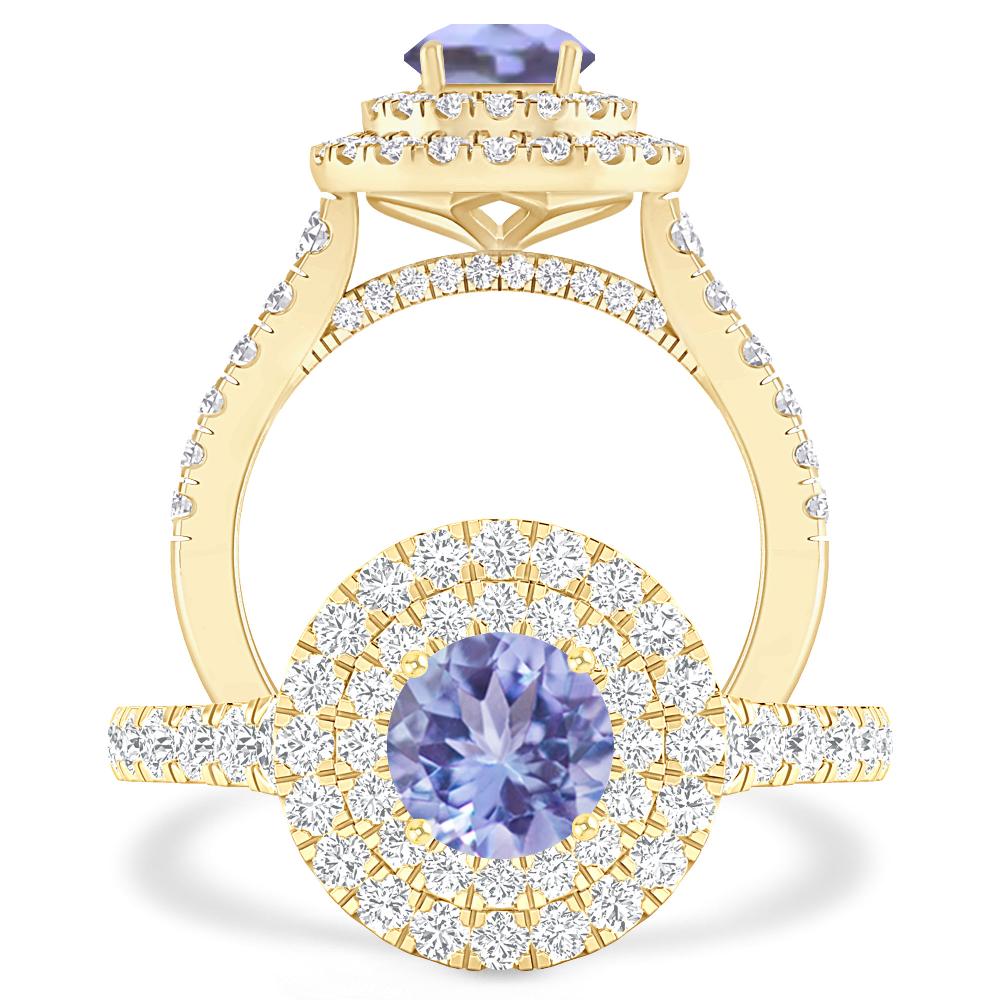 Yellow Gold - Tanzanite