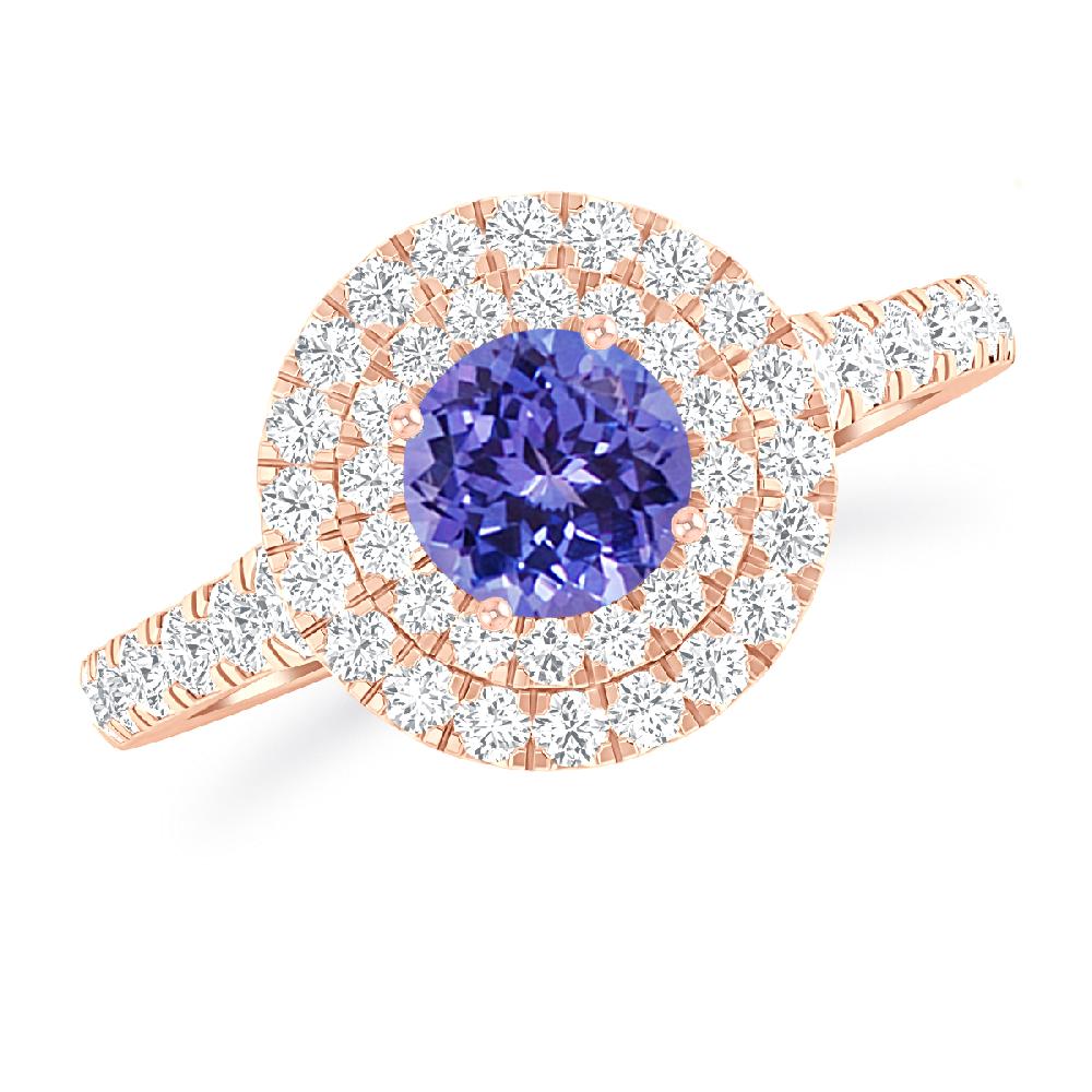 Rose Gold - Tanzanite