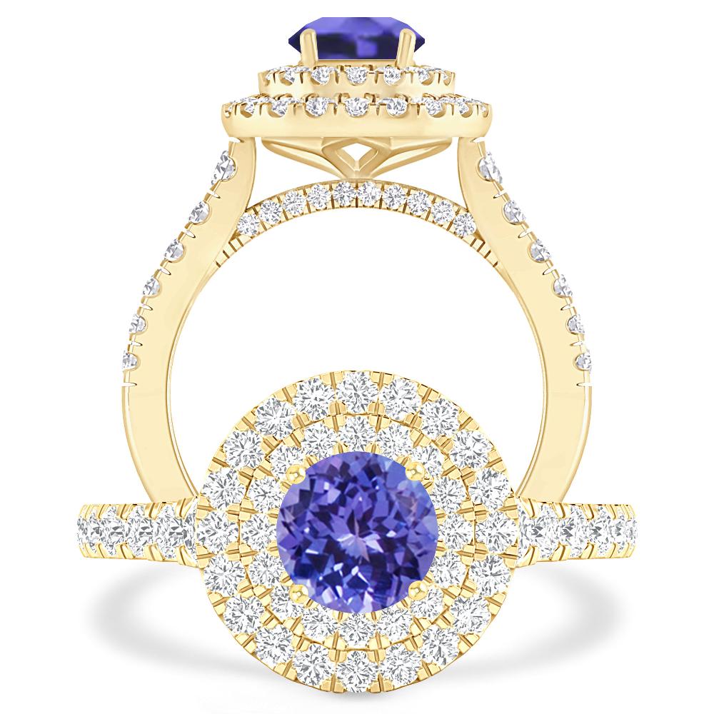 Yellow Gold - Tanzanite