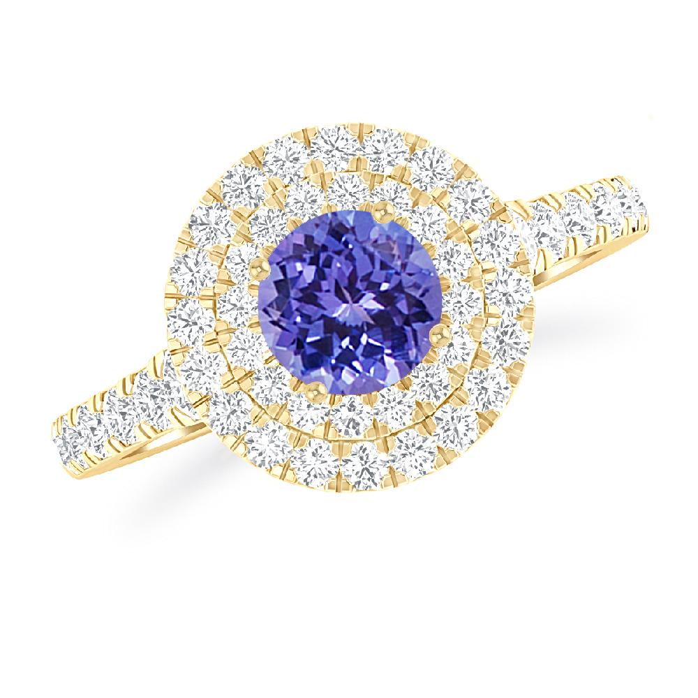 Yellow Gold - Tanzanite