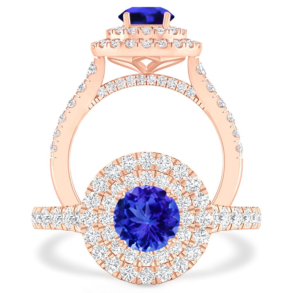 Rose Gold - Tanzanite