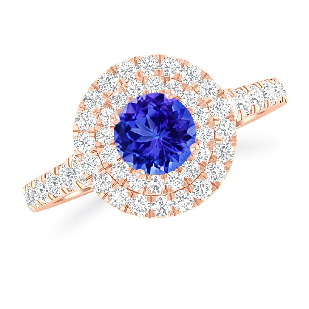 Rose Gold - Tanzanite