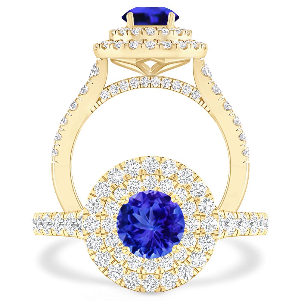 Yellow Gold - Tanzanite