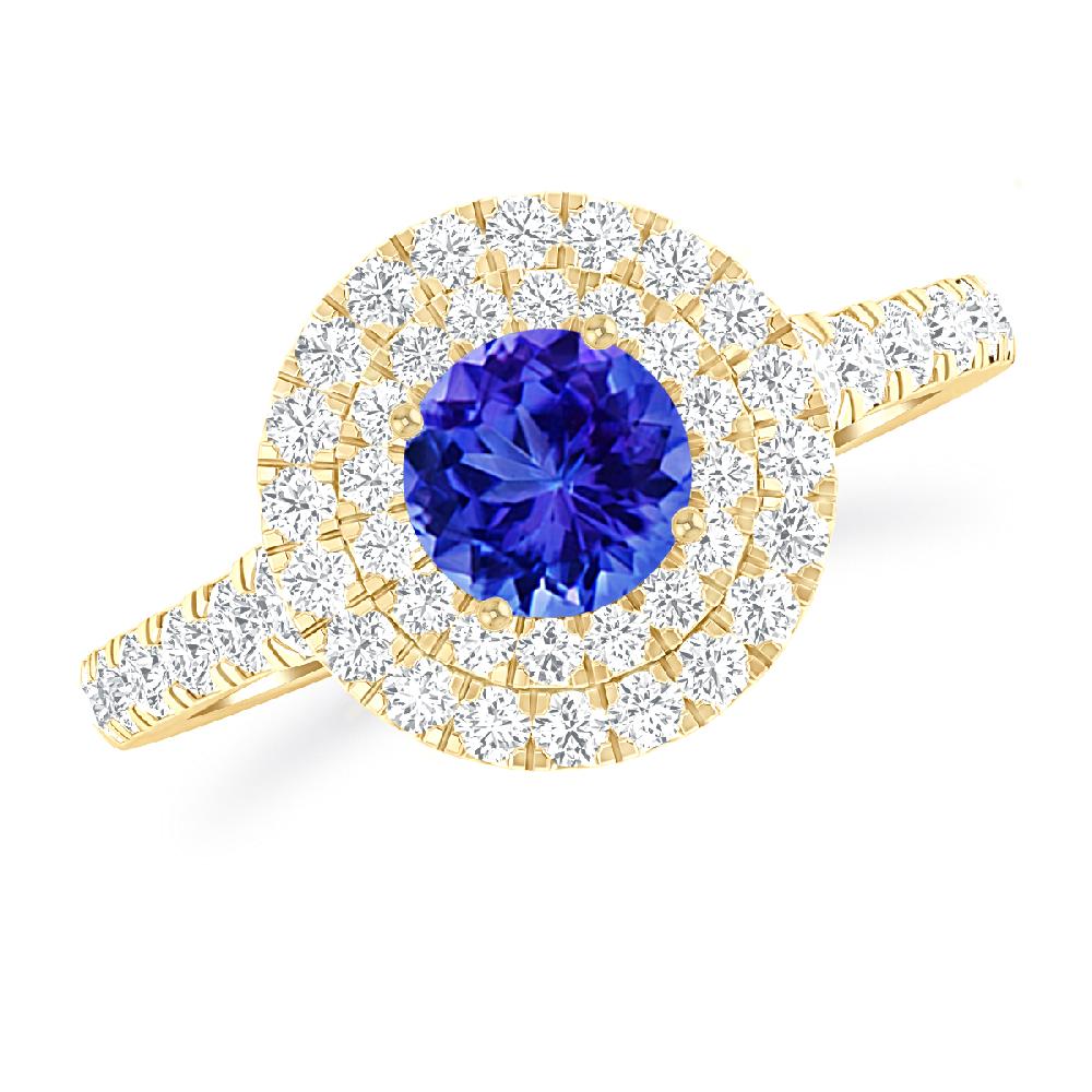 Yellow Gold - Tanzanite