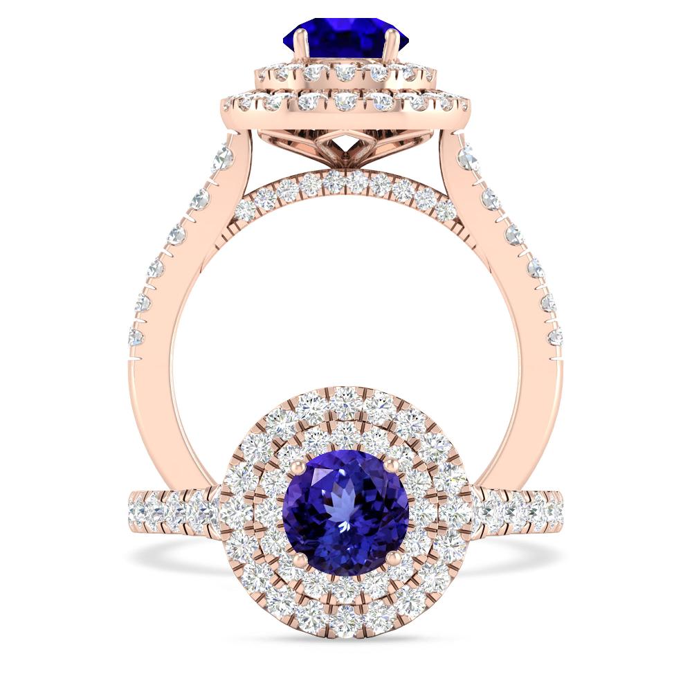 Rose Gold - Tanzanite