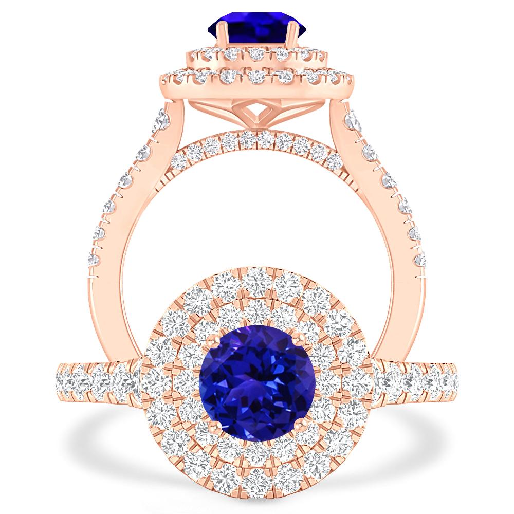 Rose Gold - Tanzanite