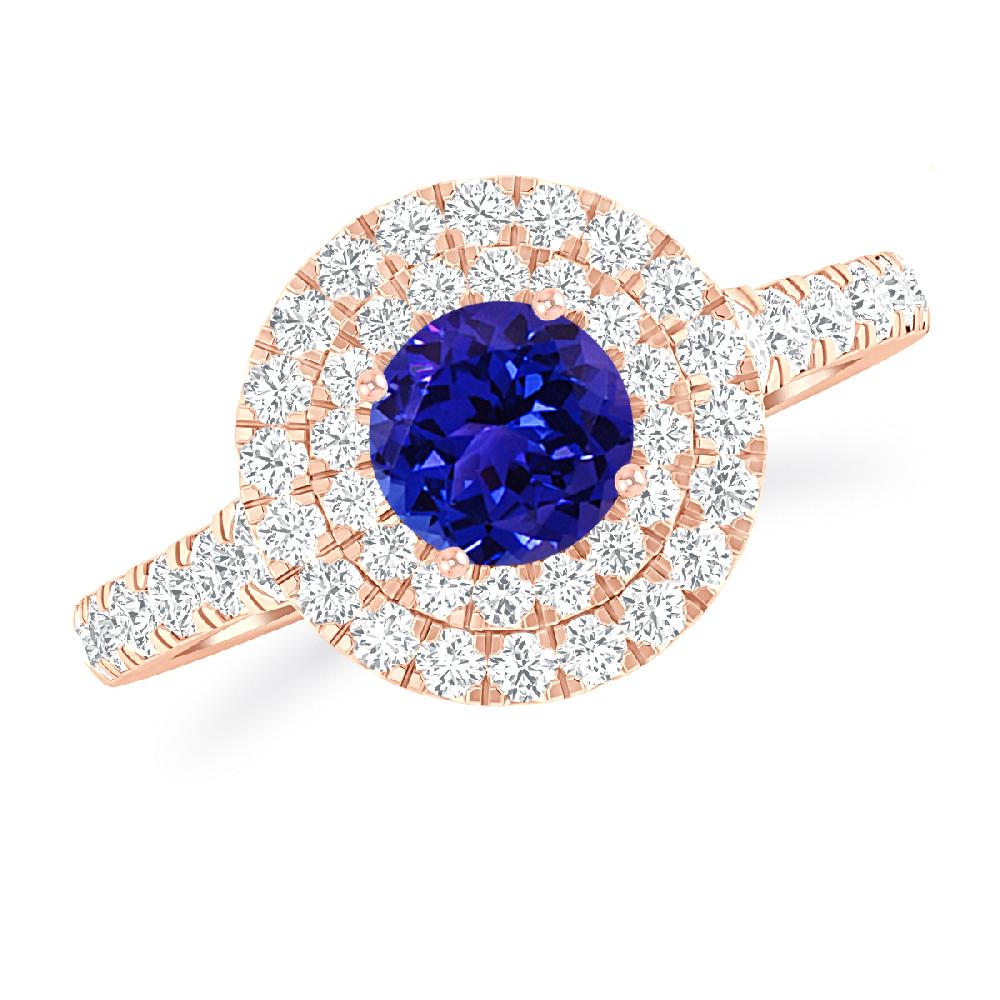 Rose Gold - Tanzanite