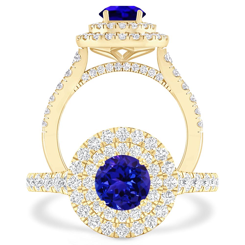 Yellow Gold - Tanzanite