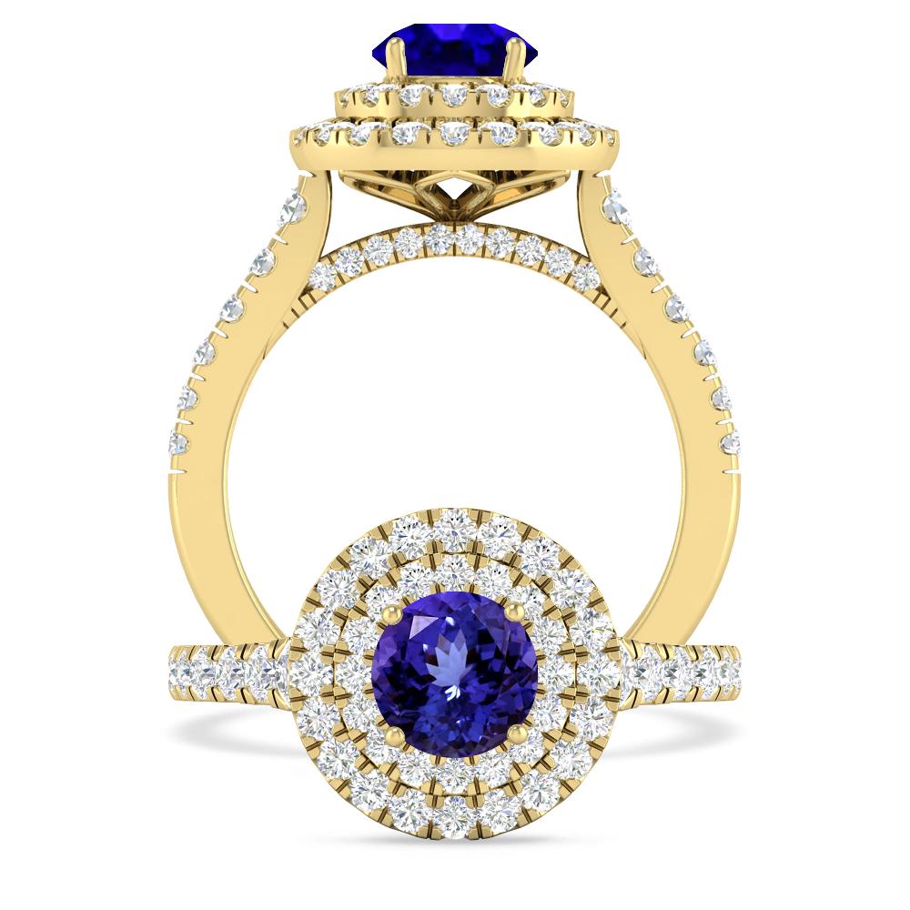 Yellow Gold - Tanzanite