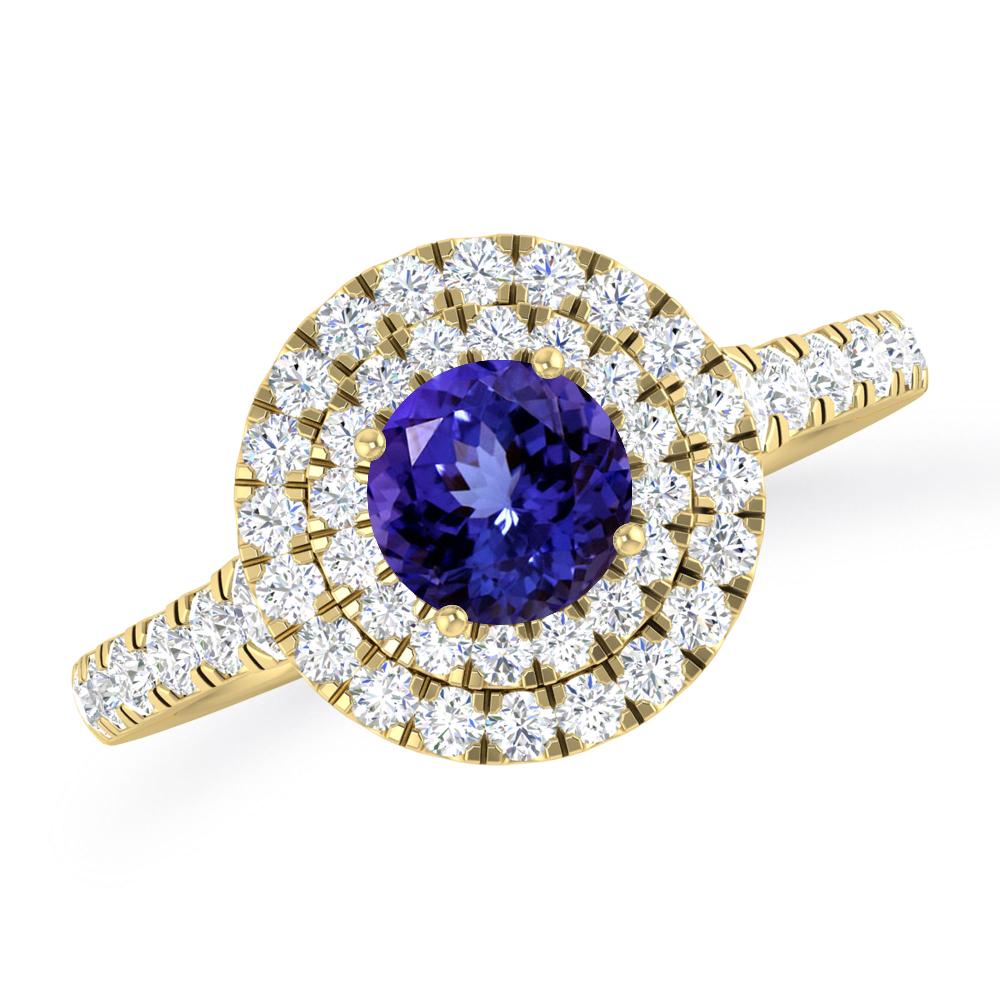 Yellow Gold - Tanzanite