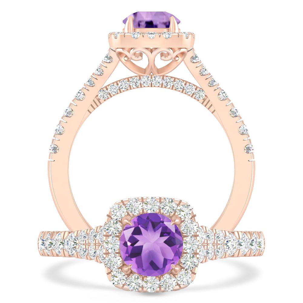 Rose Gold - Amethyst