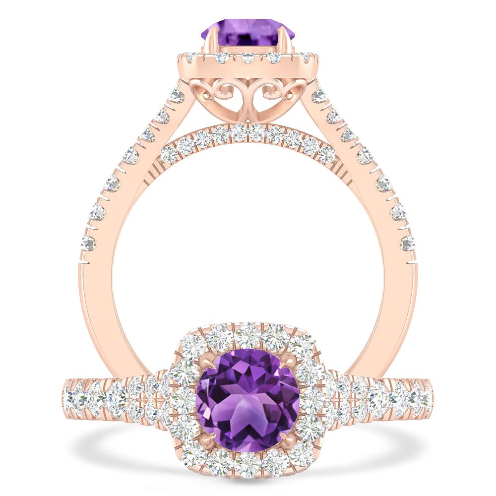 Rose Gold - Amethyst