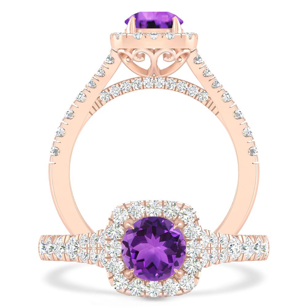 Rose Gold - Amethyst