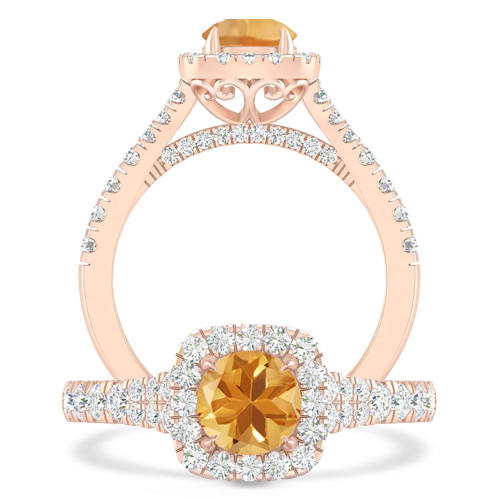 Rose Gold - Citrine