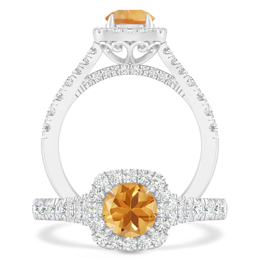 White Gold - Citrine