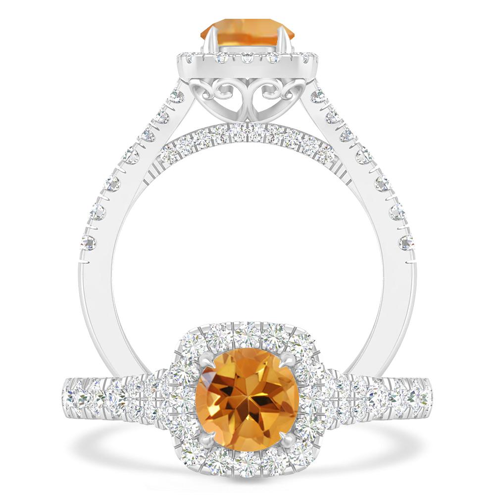 White Gold - Citrine