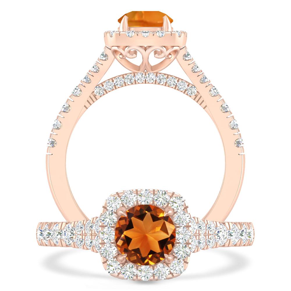 Rose Gold - Citrine