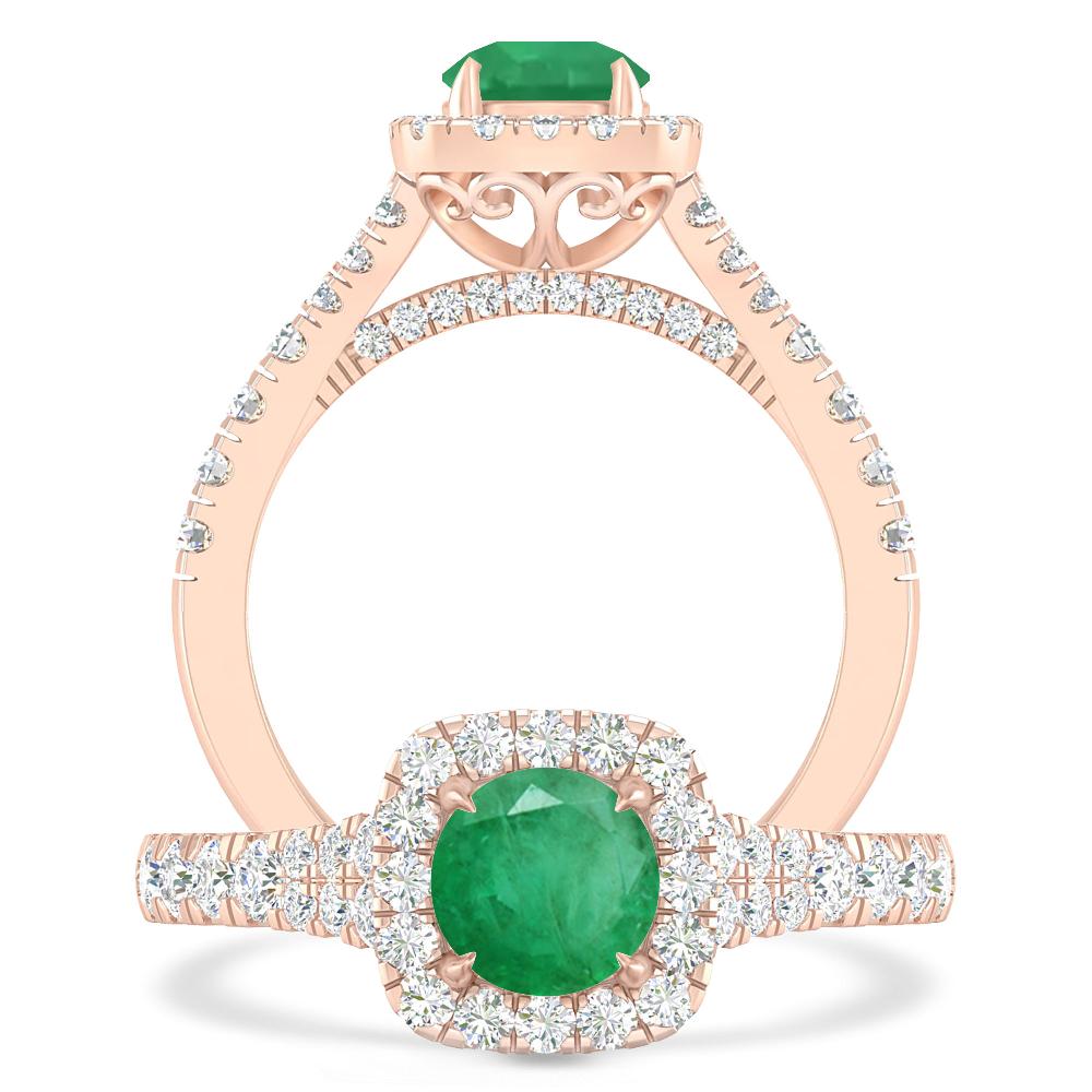 Rose Gold - Emerald