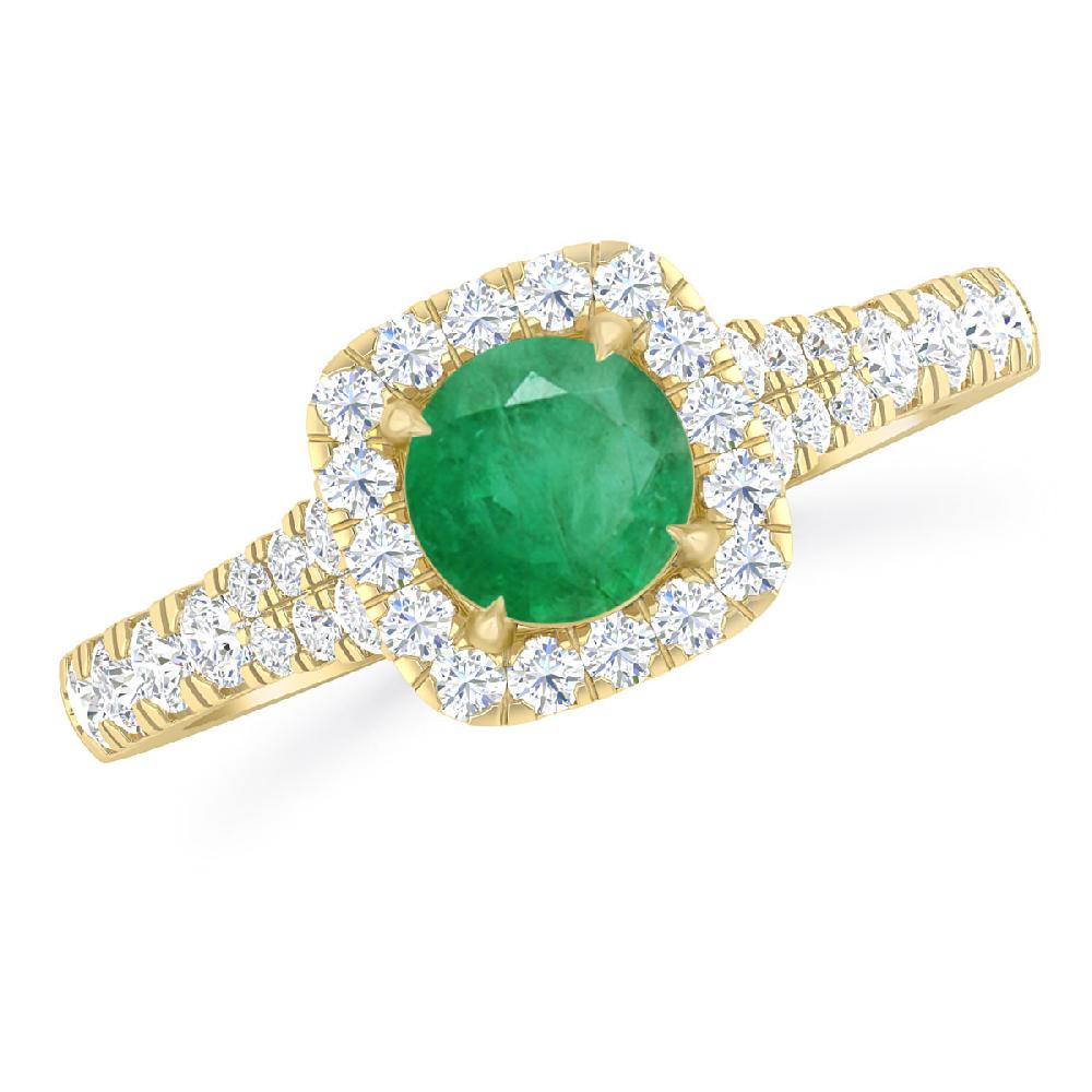 Yellow Gold - Emerald