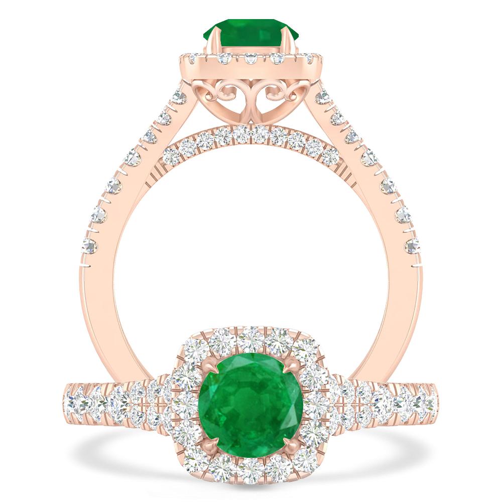 Rose Gold - Emerald