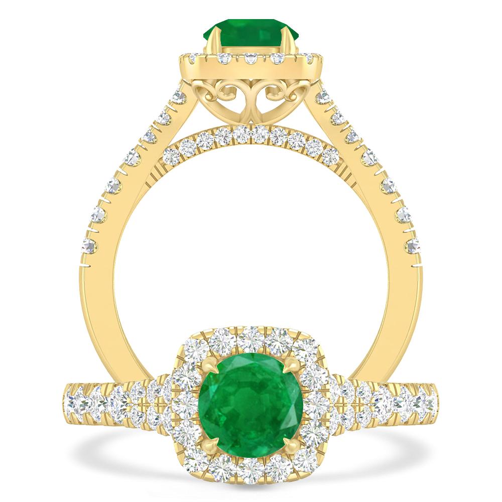 Yellow Gold - Emerald